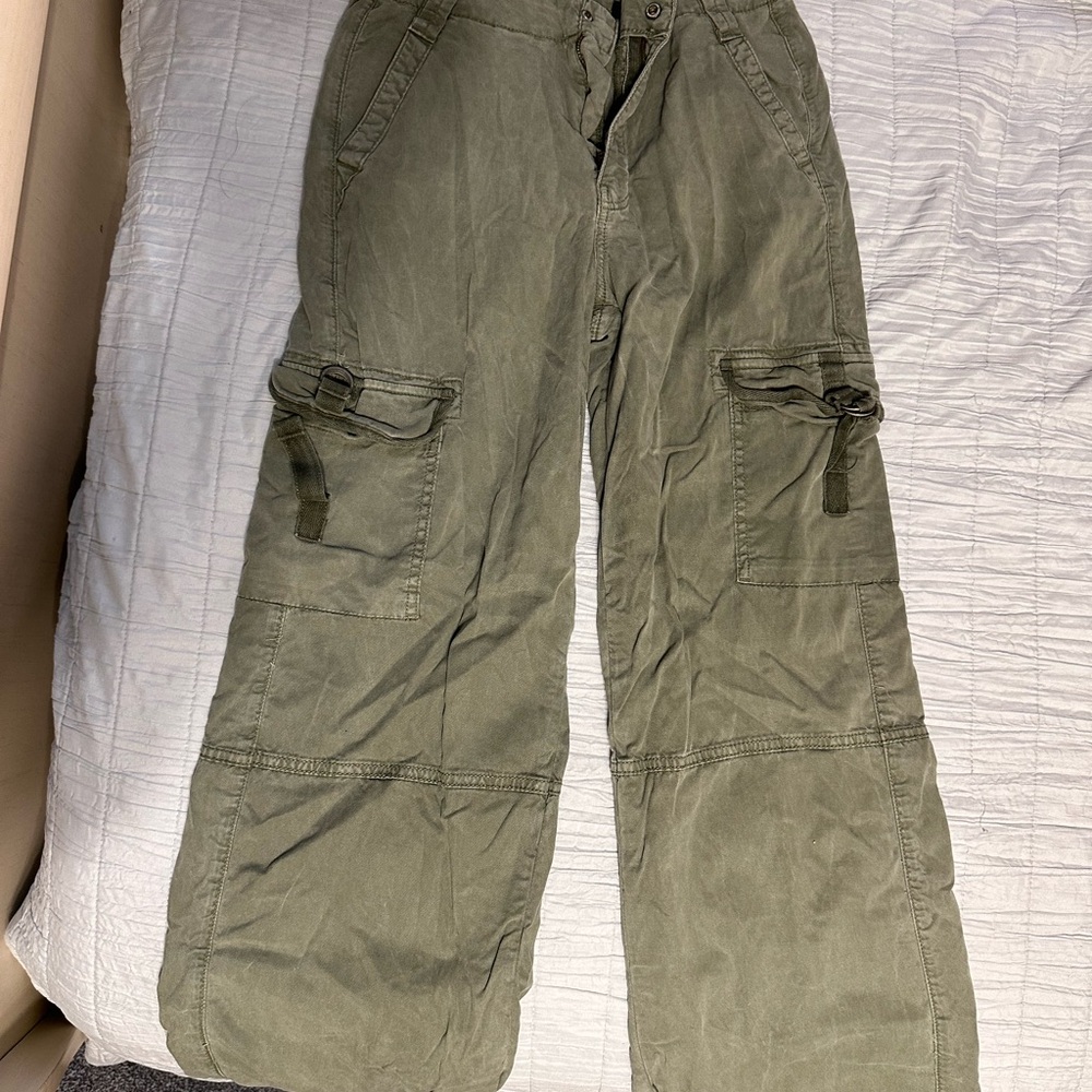 American Eagle Outfitters Sage Green Stretch Pants